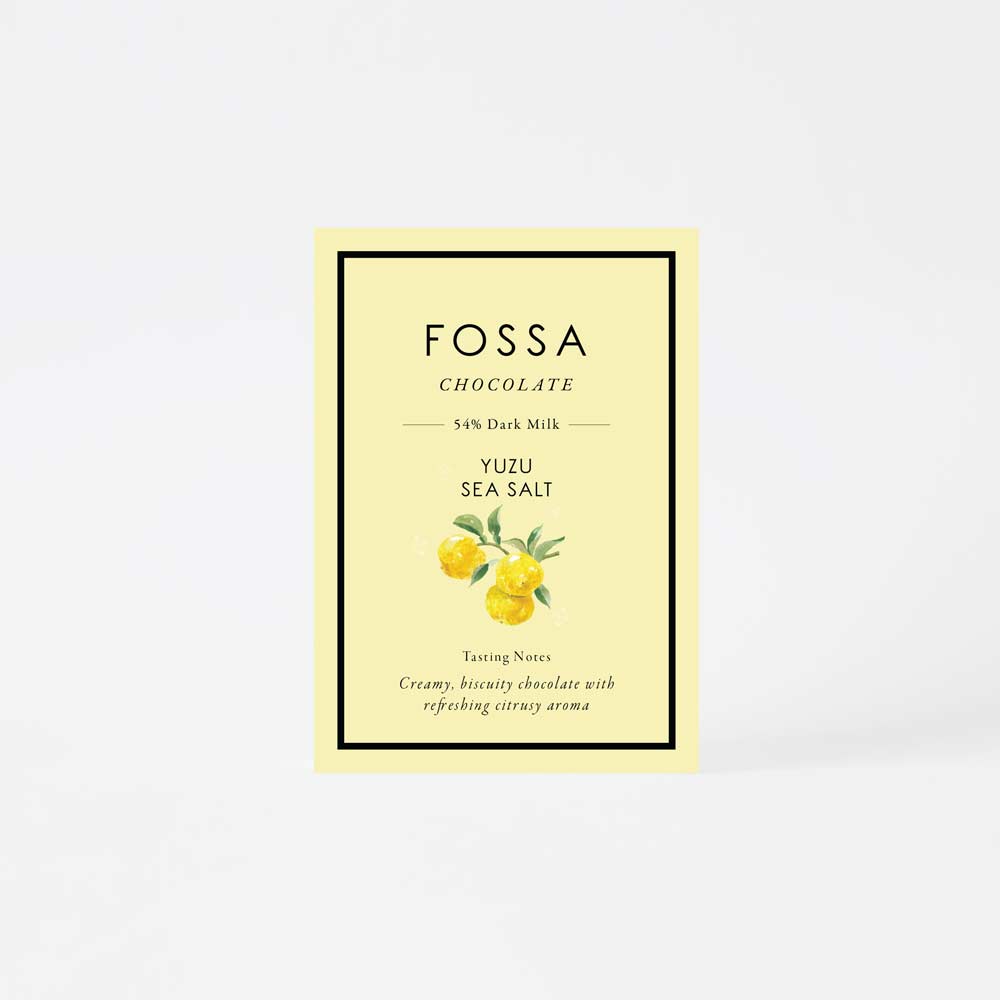 Fossa Yuzu Sea Salt Chocolate, 50g