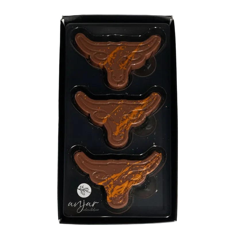 Three Milk Chocolate Longhorns