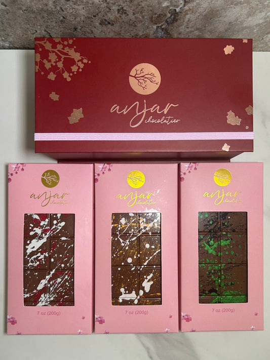 Large 3 Variety Chocolate Bar Gift Box