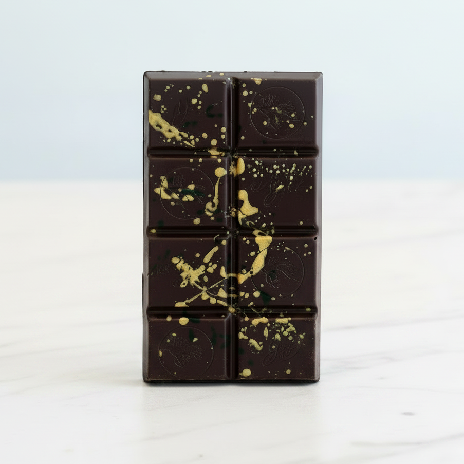 Yuzu Juniper Thyme Caramel Dark Chocolate Bar
