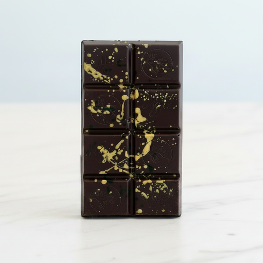 Yuzu Juniper Thyme Caramel Dark Chocolate Bar
