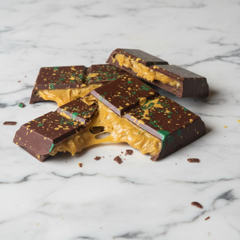 Anjar Dubai Pistachio Filled Milk Chocolate Bar