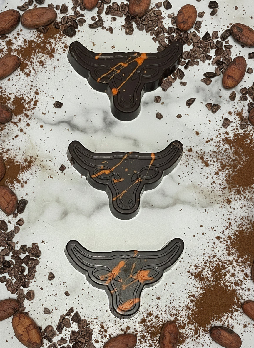 72% Dark Chocolate Longhorns