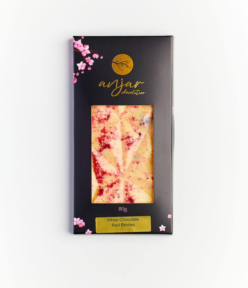 Berries Artisan White Chocolate Bar 