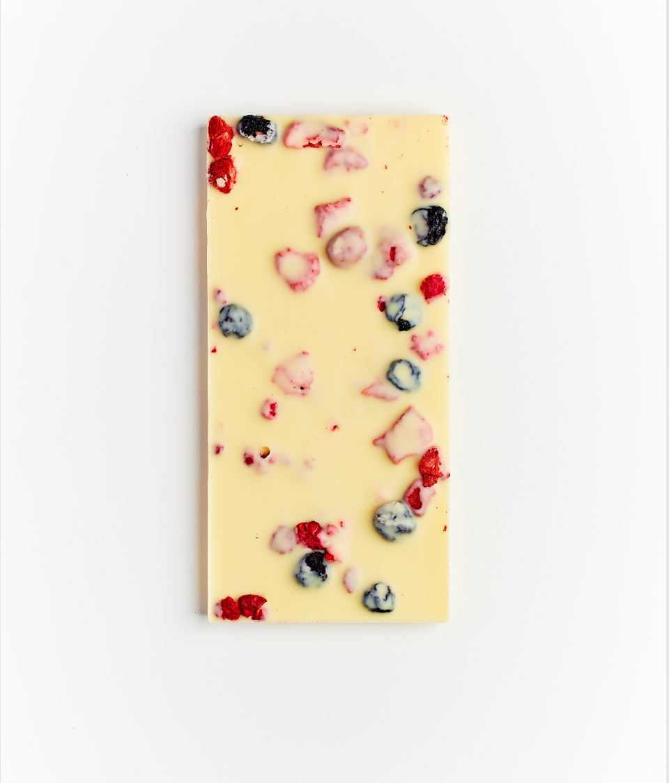 white chocolate Red Berries bar