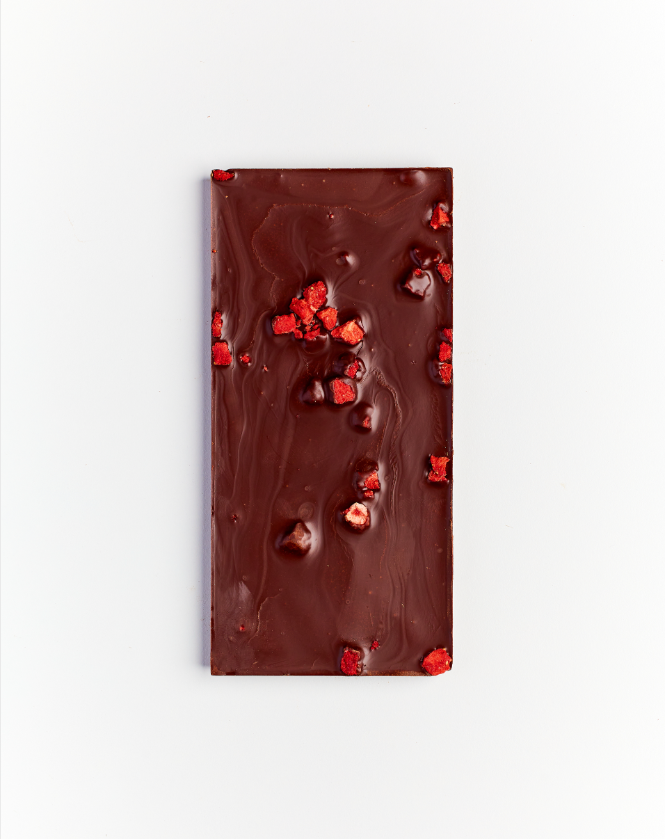 60% Strawberry Dark Chocolate Bar