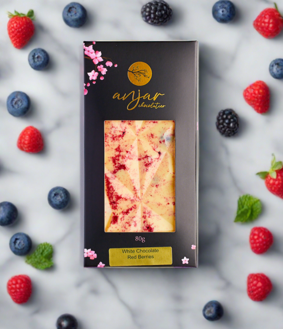 Red Berries White Chocolate Bar