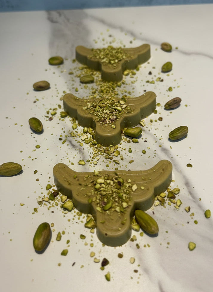 White Chocolate Pistachio Longhorns