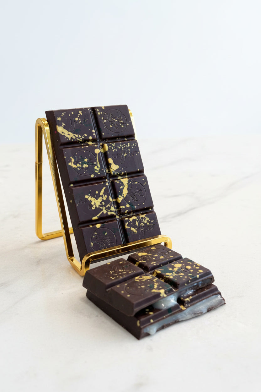 Yuzu Juniper Thyme Caramel Dark Chocolate Bar